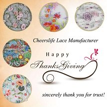 Thanksgiving day cheerslife lace manufacturer want to tell you