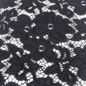 black lace fabric floral lace patterns stretch lace fabric for fashion designers